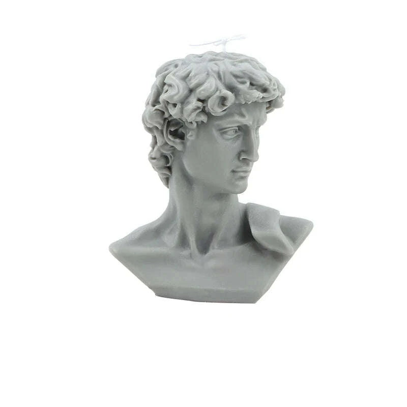 KIMLUD, Fruit scented candles, natural plant scented white tea, lavender, David sculpted Aromatherapy candles 4.5X6.5cm, KIMLUD Womens Clothes