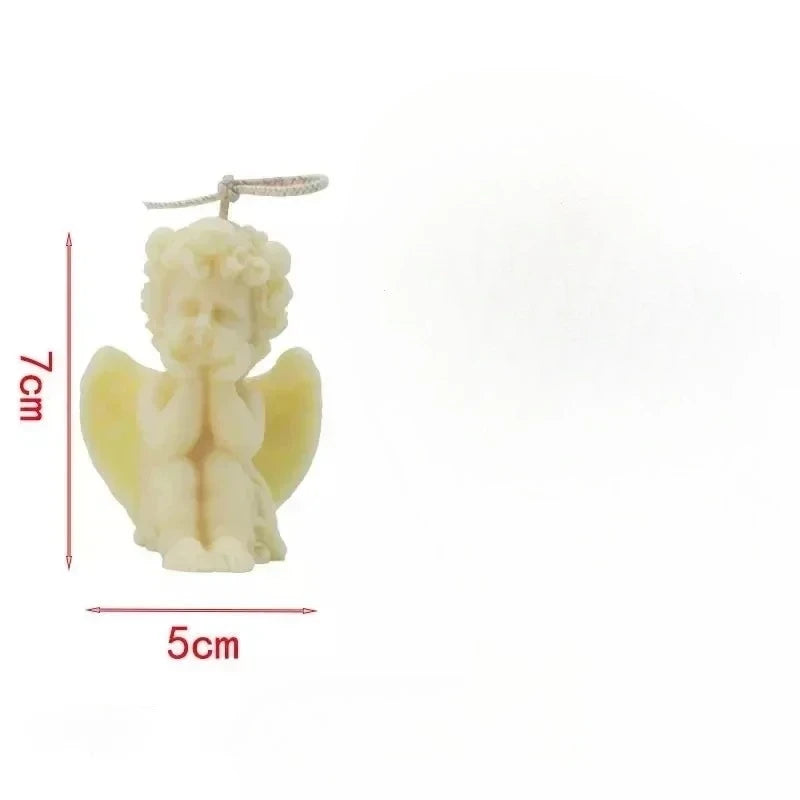 KIMLUD, Cute Candles Cupid Angel Scented Candle Ins Small Art Decorative Aromatic Candles Home Fragrant Decoration Candle Posing Props, KIMLUD Womens Clothes