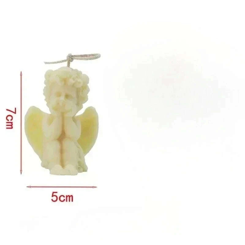 KIMLUD, Cute Candles Cupid Angel Scented Candle Ins Small Art Decorative Aromatic Candles Home Fragrant Decoration Candle Posing Props, KIMLUD Womens Clothes