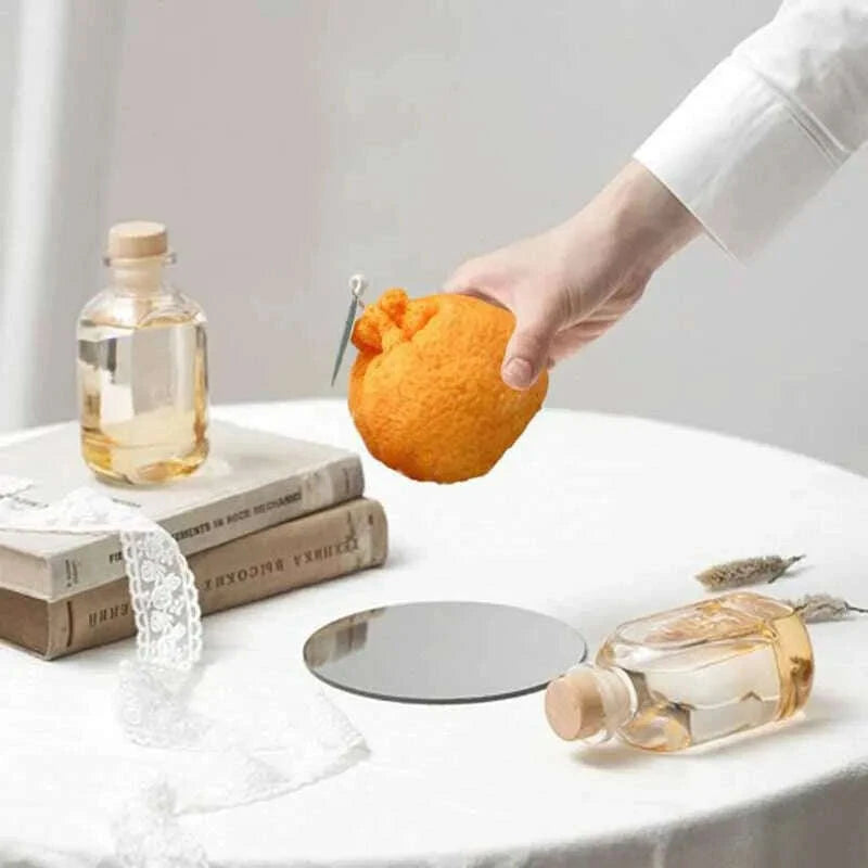 KIMLUD, Ins Simulation Tangerine Aroma Candles Creative Modern Home Decoration Ornaments Birthday Gift Accompaniment Soy Aroma Candles, KIMLUD Womens Clothes