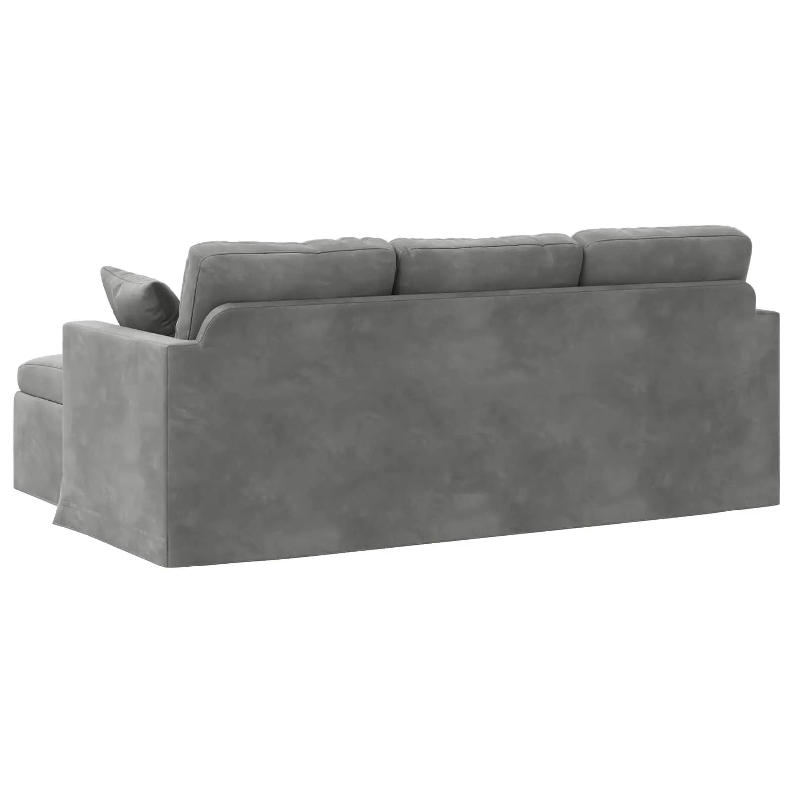 Velvet Sofa 198 x 134 x 80 cm — Dark Grey | KIMLUD