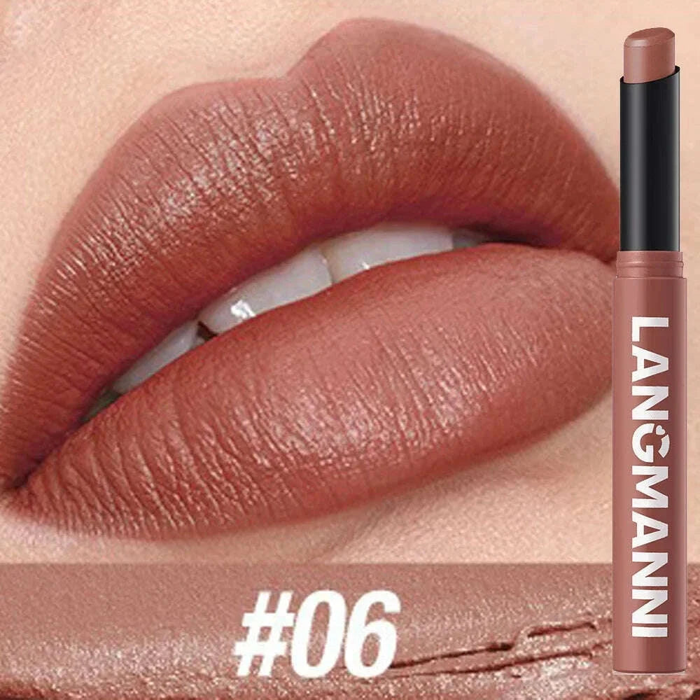 12-color-matte-lipstick-pencil-waterproof-long-lasting-non-stick-cup-lip-stain-tint-cosmetic-nude-lipstick-pen-makeup-maquillagekimlud-womens-fashion-34605935
