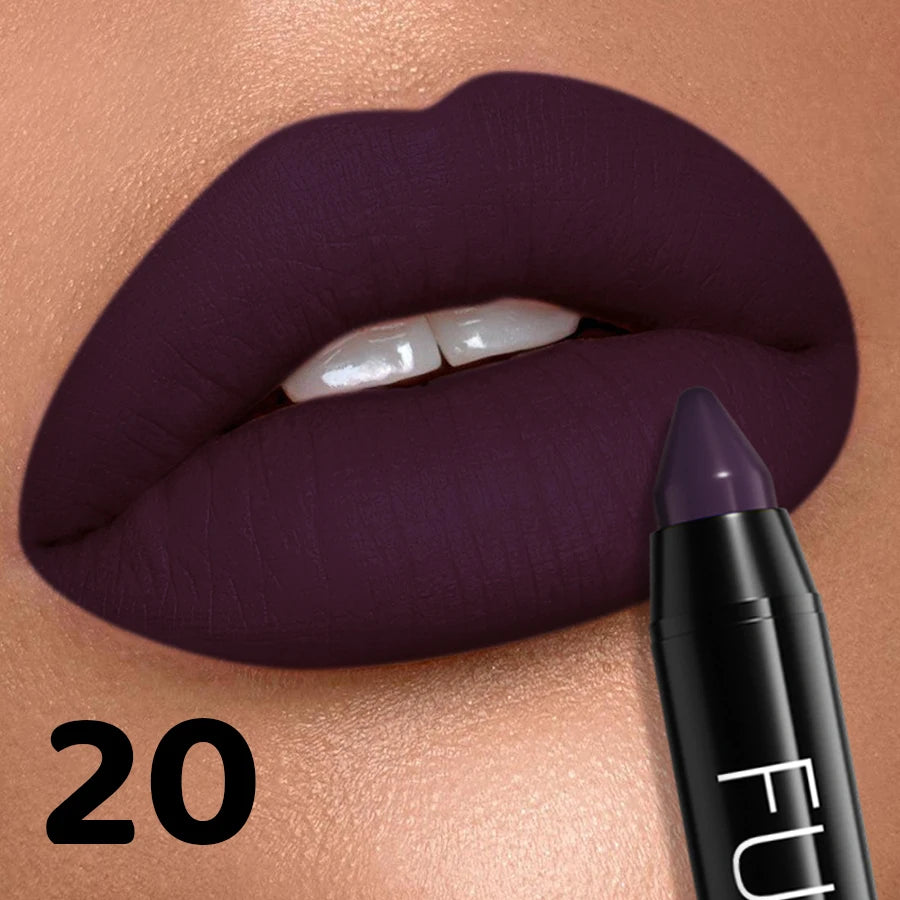 16 Color Nude Brown Lipliner Pen Waterproof Lipstick Sexy Red Matte Contour Lip Tint Lasting Lips Korean Makeup Product Lipgloss
