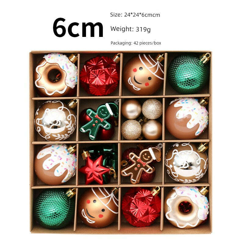 KIMLUD, Christmas Tree 42 Scenes Christmas Decorations, KIMLUD Womens Clothes