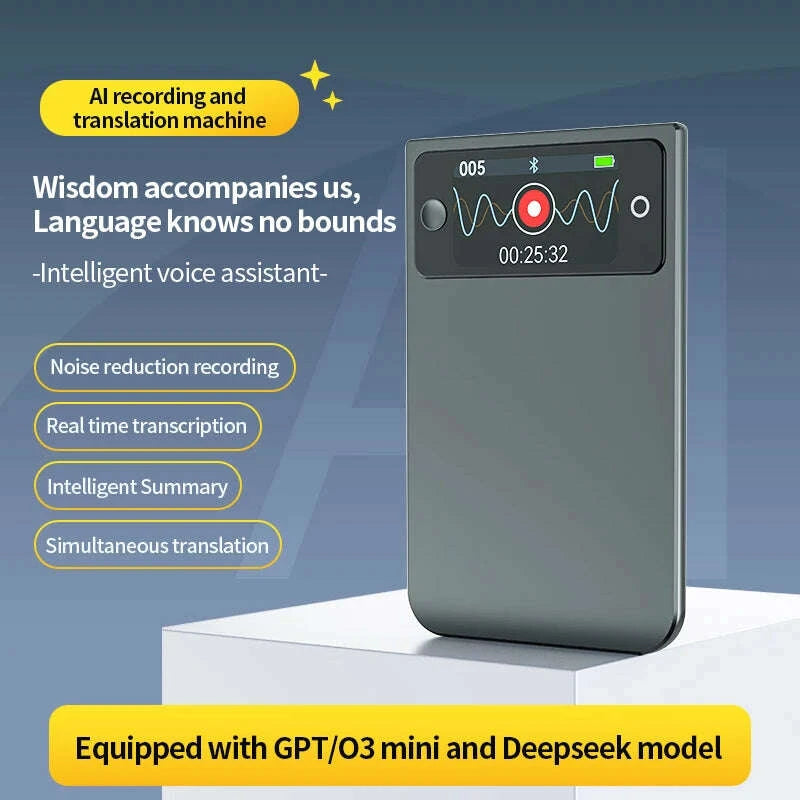 KIMLUD, AI Voice Recorder with ChatGPT Smart Transcription Summarization and Translation Intelligent Audio Recorder for Lecture Meetings, KIMLUD Womens Clothes