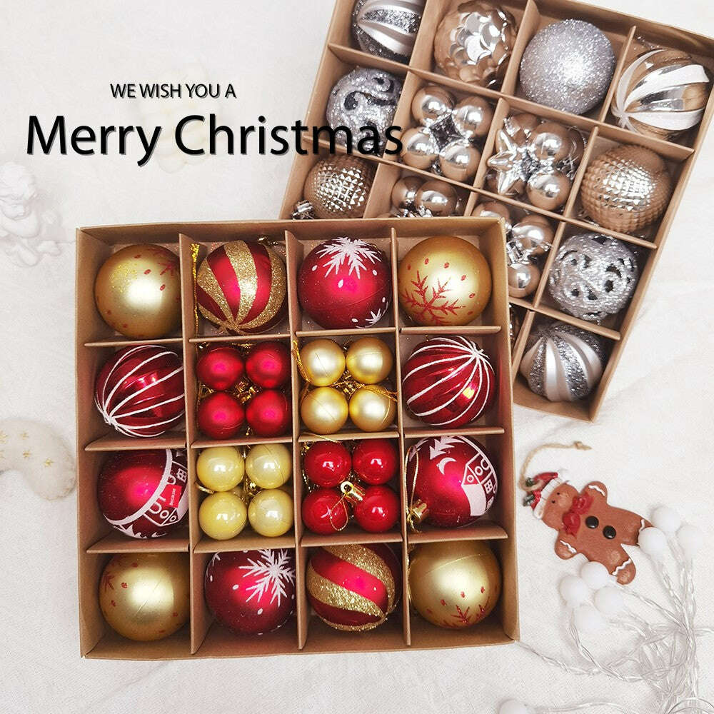 KIMLUD, Christmas Tree 42 Scenes Christmas Decorations, KIMLUD Womens Clothes