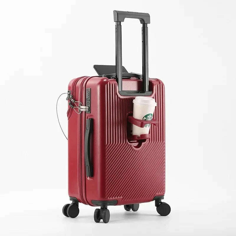 front-opening-pocket-suitcase-travel-rolling-luggage-aluminum-alloy-trolley-abspc-case-bag-with-spinner-wheel-usb-charging-portkimlud-womens-fashion-34613043