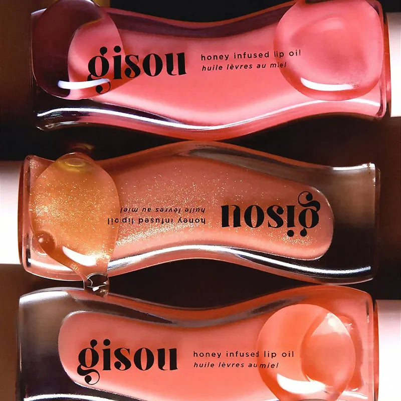 Glazed Lip Balm Lip Oil Gloss Hybrid Nourishing Honey-Infused Shine — Plum | KIMLUD