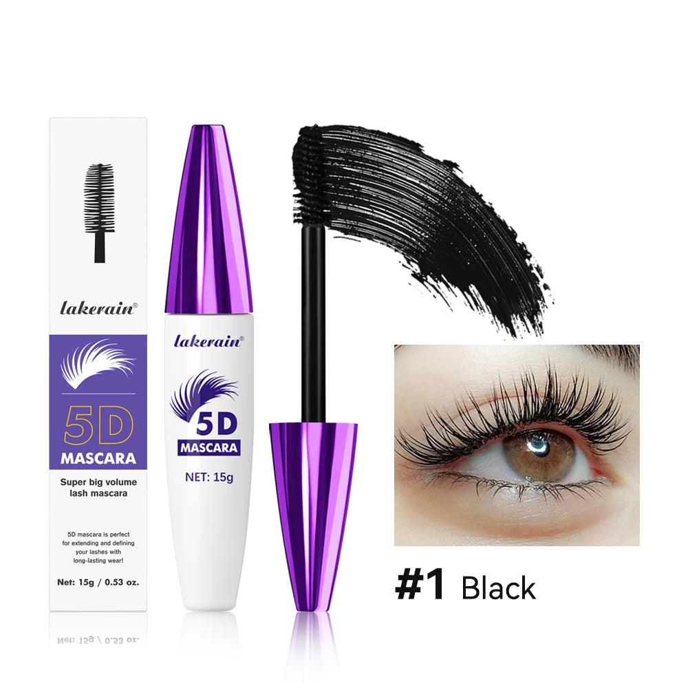 5d Mascara for All Eye Lash Mascara Waterproof Lengthening and Volume Cosmetics Makeup Woman Eyelash Black Brown Effect Extended