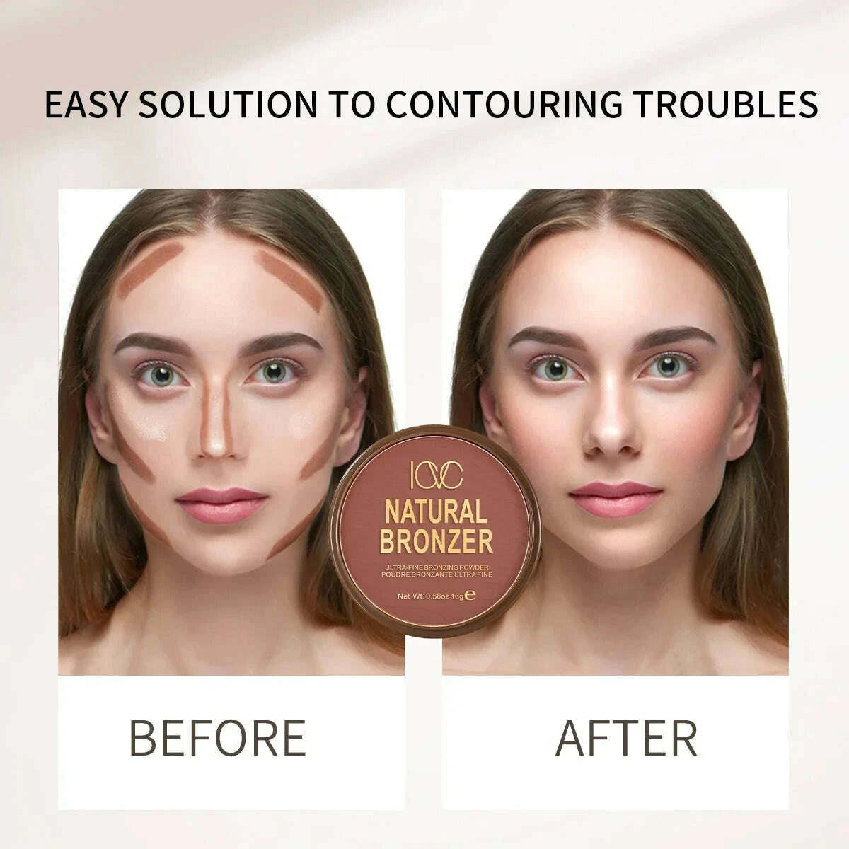 KIMLUD, Dark Skin Bronzer Contour Palette Matte Brown Nose Shadow Cheek Profile Powder Natural Face Modify Concealer Nude Makeup Setting, KIMLUD Womens Clothes
