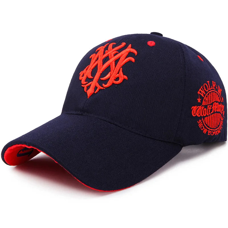 Cotton Baseball Cap Totem Embroidered — Black | KIMLUD
