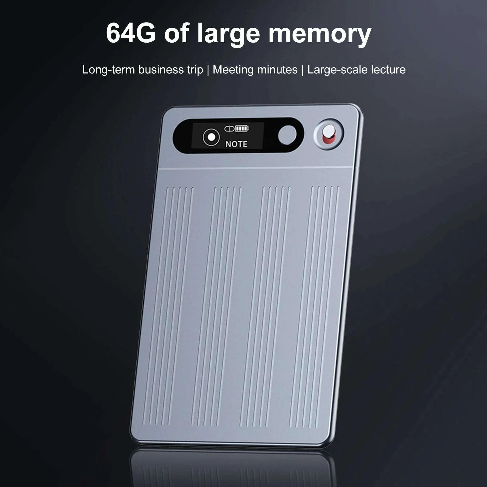 KIMLUD, 64G AI Voice Recorder Portable AI Notetaking Device with Case Transcribe & Summarize Audio Recorder Language Translation Device, KIMLUD Womens Clothes