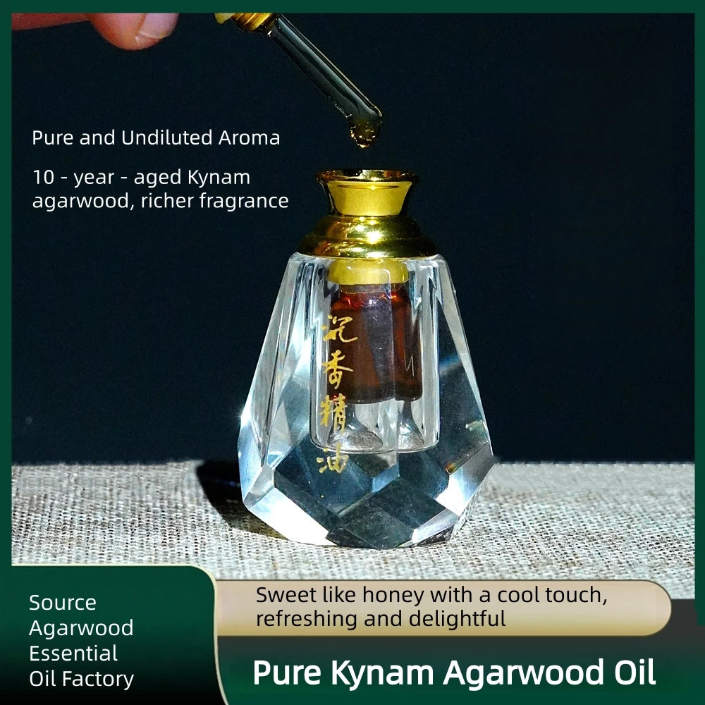 Natural Kyara Agarwood Essential Oil — Amber | KIMLUD