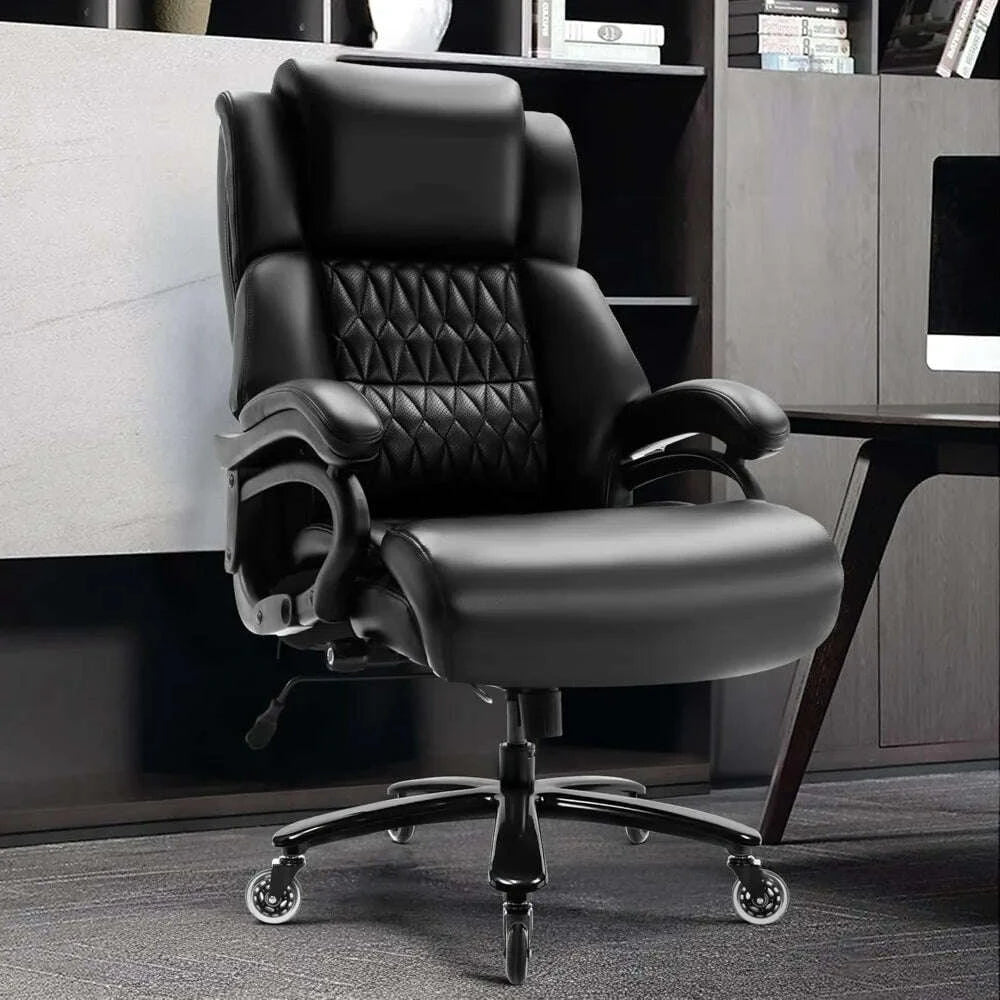400lbs-office-chair--adjustable-lumbar-support-quiet-rubber-wheels-heavy-duty-metal-basehigh-back-large-executive-computer-deskkimludkimlud-35571294