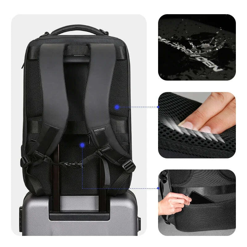 KIMLUD, MARK RYDEN 17 inch Laptop Backpack For Men Travel Spacious Backpack Commuting COMPACTO PRO, KIMLUD Womens Clothes