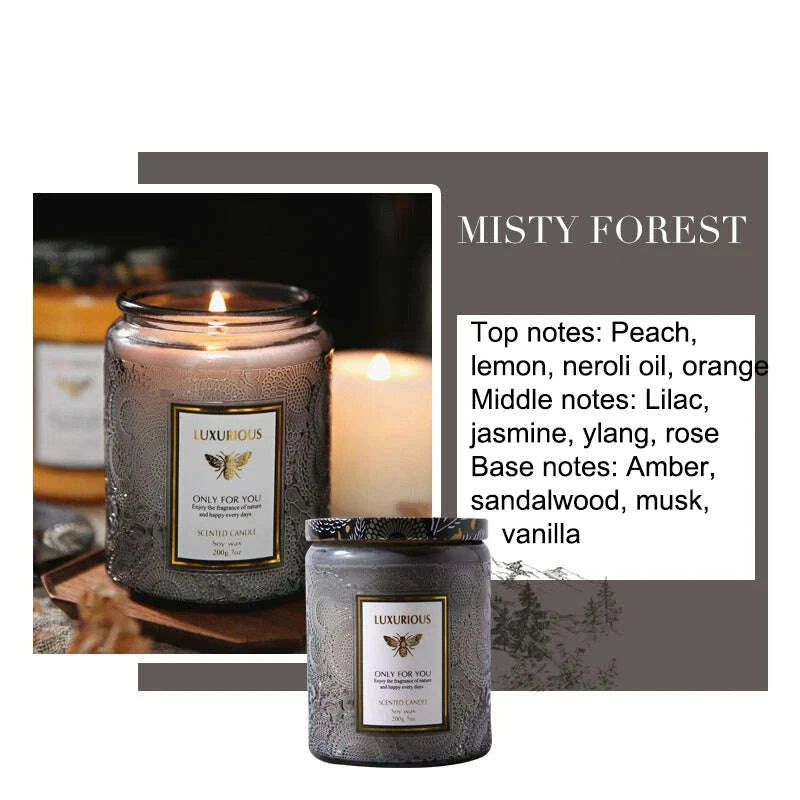 KIMLUD, 7 OZ Jar Scented Candle, Natural Soy Candle, Serenity Aromatic Candles, Home Decorative Scented Candles Gift for Friends, KIMLUD Womens Clothes