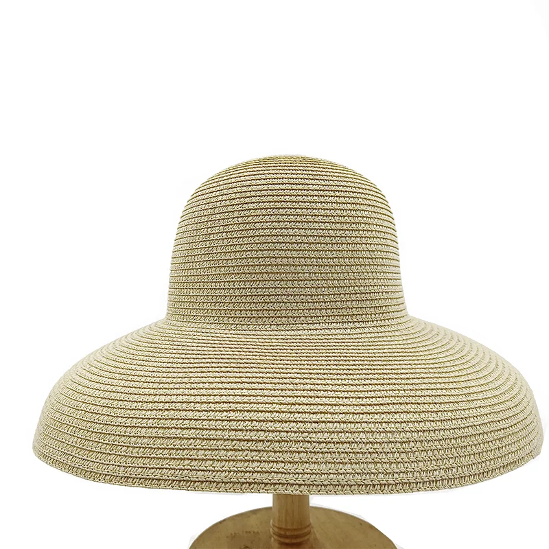 Straw Sun Hat Hepburn Foldable — Rose Red | KIMLUD