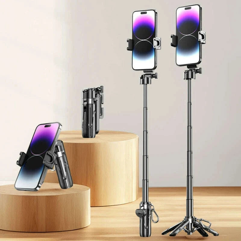 4-in-1-wireless-selfie-stick-mini-tripod-extendable-monopod-remote-shutter-for-iphone-samsung-xiaomi-phone-holderkimludkimlud-35567289
