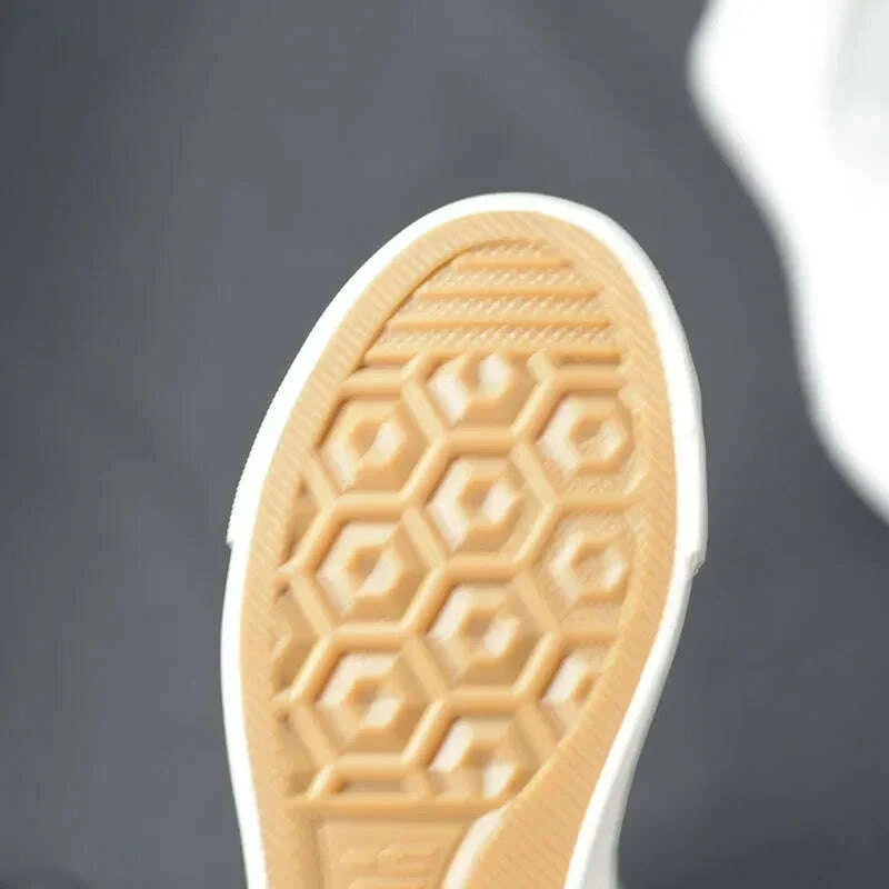 KIMLUD, Canvas Long Boots for Women High Top Women Canvas Shoes Lace Up Knee High Boots Flats Casual Vulcanized Shoes Sneakers Girls, KIMLUD Womens Clothes