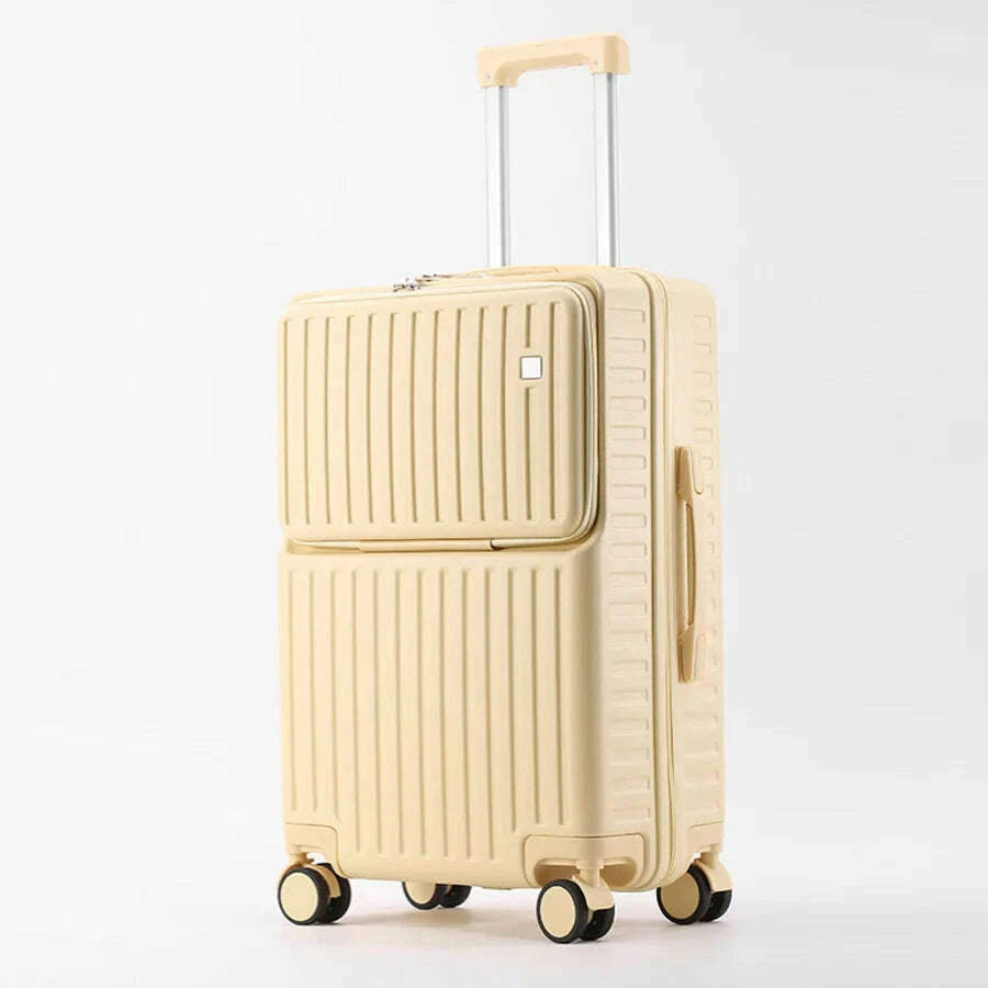 independent-front-open-luggage-multi-functional-suitcase-abspc-cup-holder-and-hidden-phone-stand-smooth-universal-wheel-20-24kimlud-womens-fashion-34614597