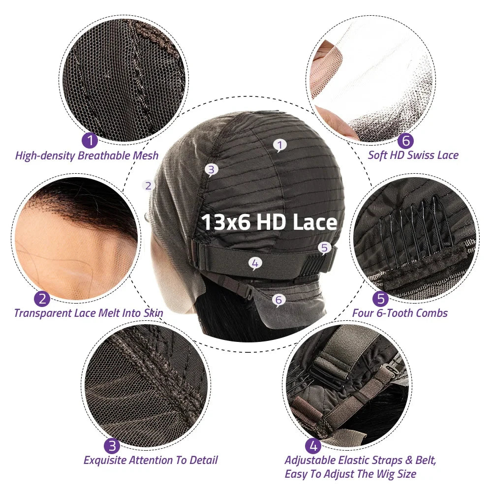 Lace Front Wig – 360 Full Lace – Remy Brazilian Hair – Transparent Lace | KIMLUD