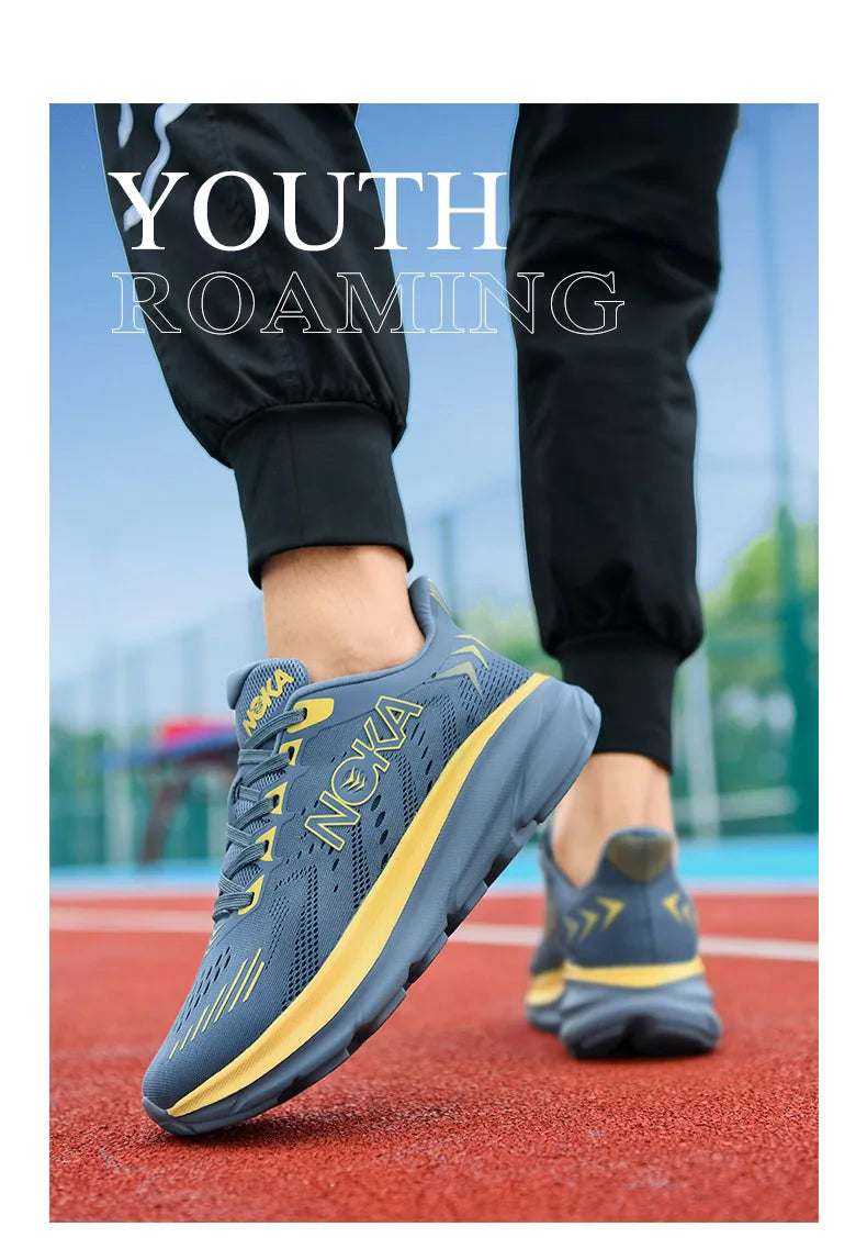 Carbon Plate Running Shoes Mesh Breathable — Cobalt Blue | KIMLUD
