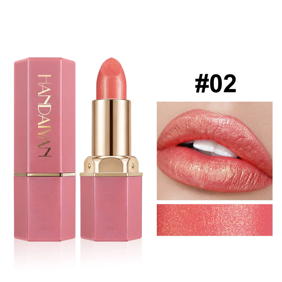 Lipstick – Waterproof – Matte Finish – Metallic Red | KIMLUD