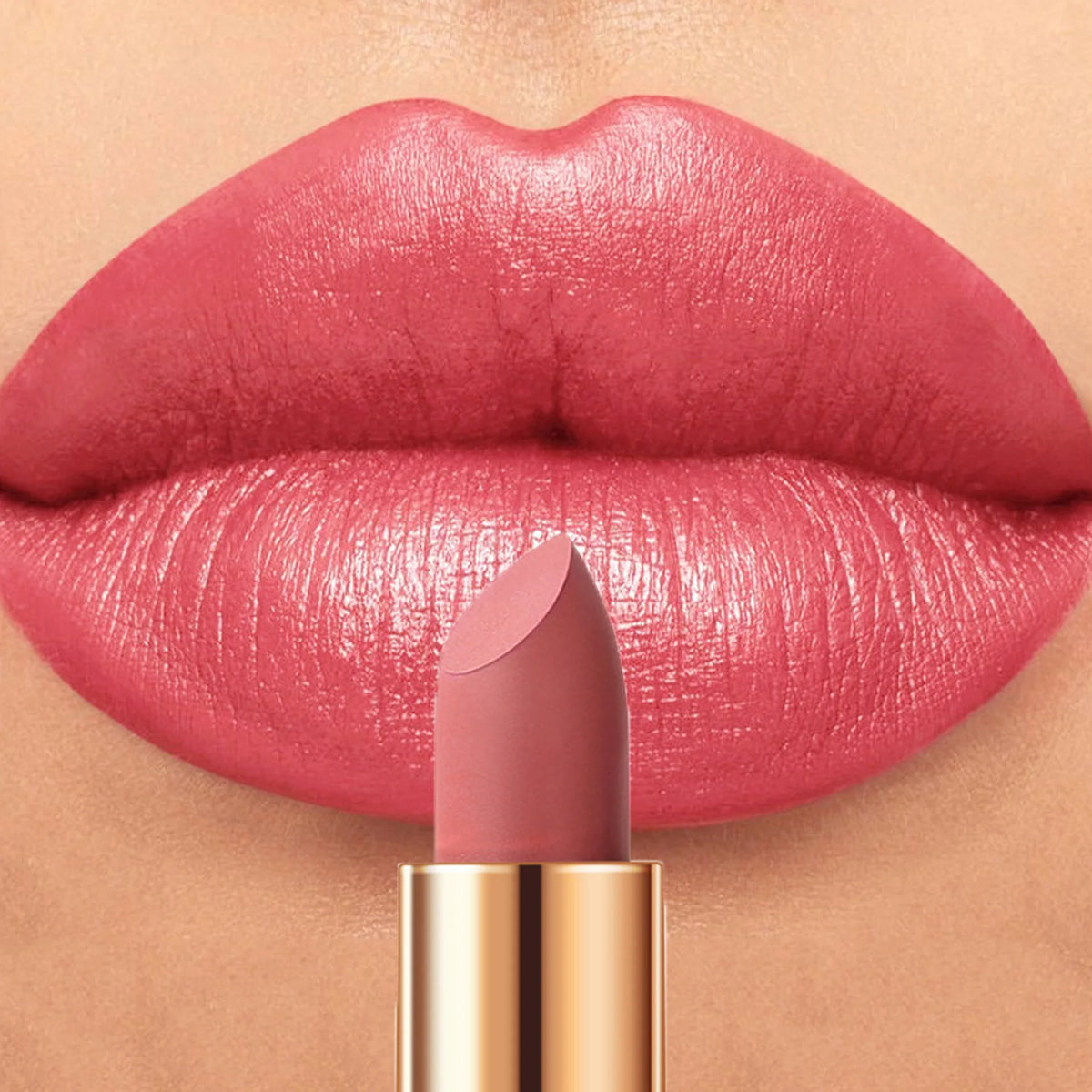 Matte Sexy Nude Red Silky Lipstick 8 Colors Waterproof Long Lasting and Nonstick Cup Moisturizing Lipstick Makeup Cosmetics 4g