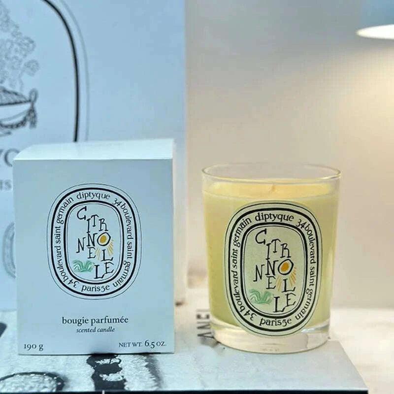 KIMLUD, Romantic Limited Diptyques Candles Sakura Scented Fragrance Candle Light Gift High Quality Aromatherapy Perfume Aroma Home Decor, KIMLUD Womens Clothes