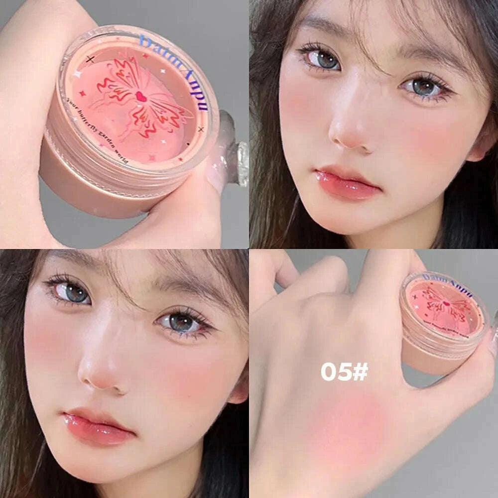 airy-blush-clay-pigmented-powdery-cream-blusher-daimanpu-long-lasting-tender-look-uplifting-color-matte-girlish-blushkimlud-womens-fashion-34599160