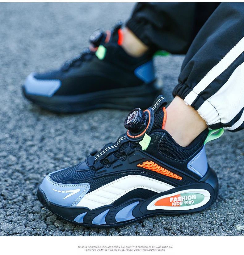 PU Leather Sneakers Breathable Unisex Everyday Comfort — Black | KIMLUD