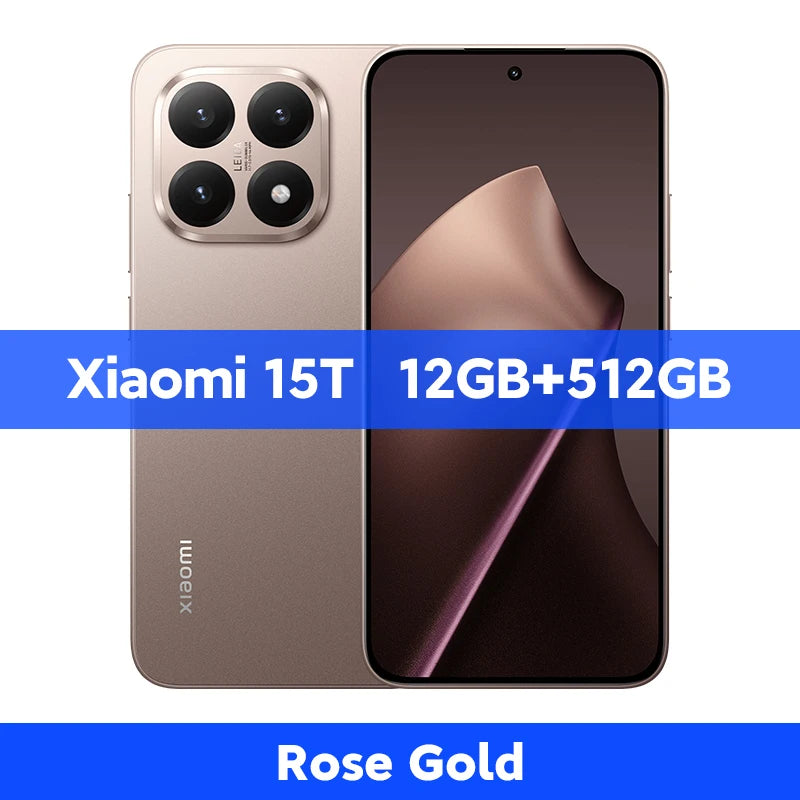 Global Version Xiaomi 15T 5G Smartphone 12GB RAM 256GB / 512GB ROM Leica Camera 6.83" AMOLED 120Hz 67W MTK Dimensity 8400-Ultra CPU NFC