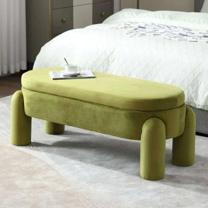 447-inch-upholstered-ottoman-bench-velvet-fabric-end-of-bed-stool-cute-entryway-storage-seatkimlud-womens-fashion-34604354