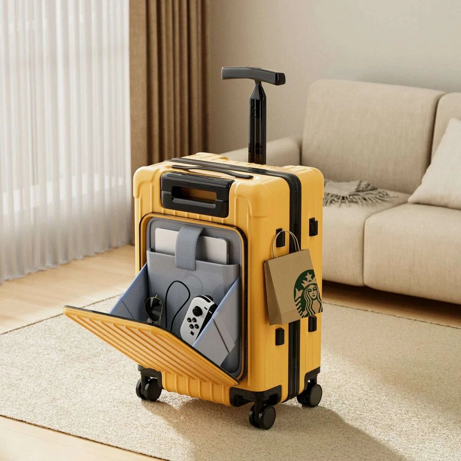 kid-suitcase-front-opening-boarding-case-laptop-trolley-case-luggage-with-spinner-wheels-carry-on-luggage-for-travelkimlud-womens-fashion-34614428