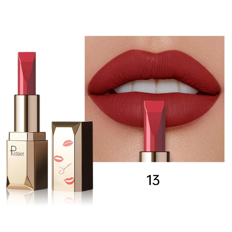 Long Lasting Matte Velvet Lipstick, Waterproof Sweat Resistant Formula, Silky Smooth Lip Color for Everyday & Valentine's Gift