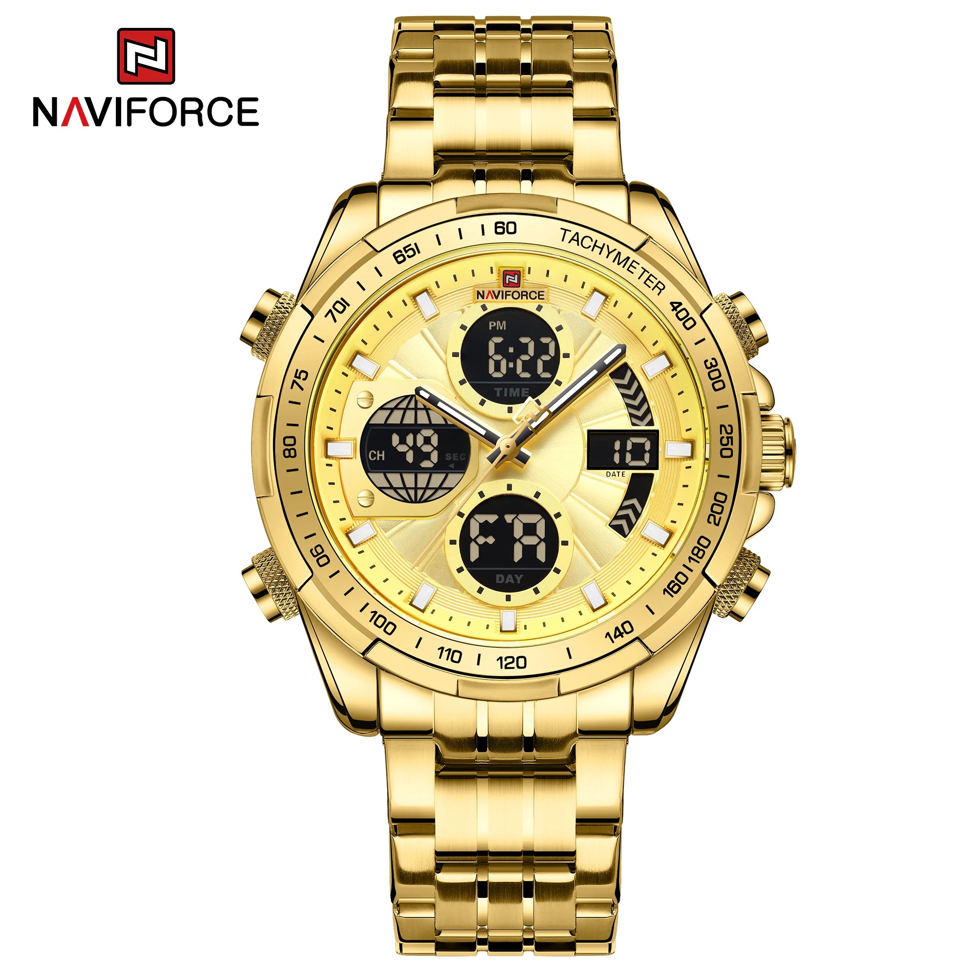 NAVIFORCE Fashion Military Watches for Men Luxury Original Sports Chronograph Watch Waterproof Quartz Clock Digital WristWatch