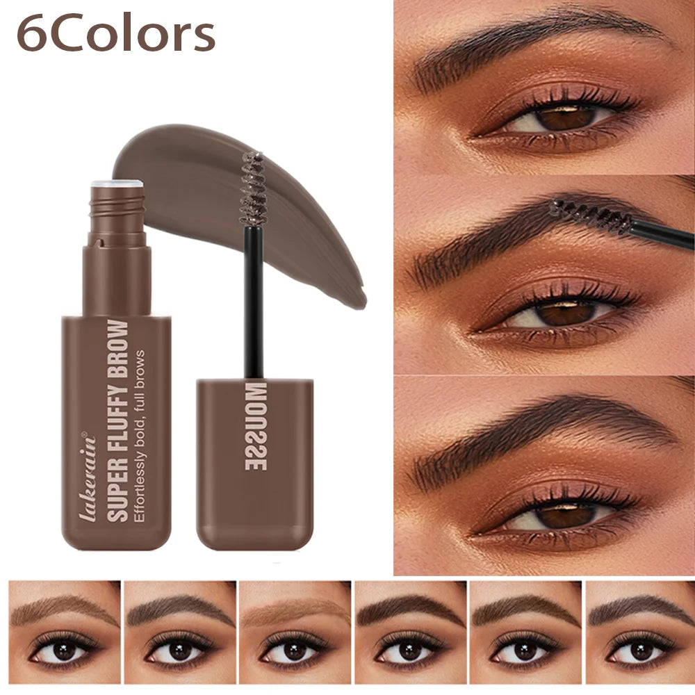 Waterproof Eyebrow Mousse Superfluff Volumizing Brow Thick Fluffy Brows Soft Long-lasting Makeup Fluffy Thick Eyebrows Makeup
