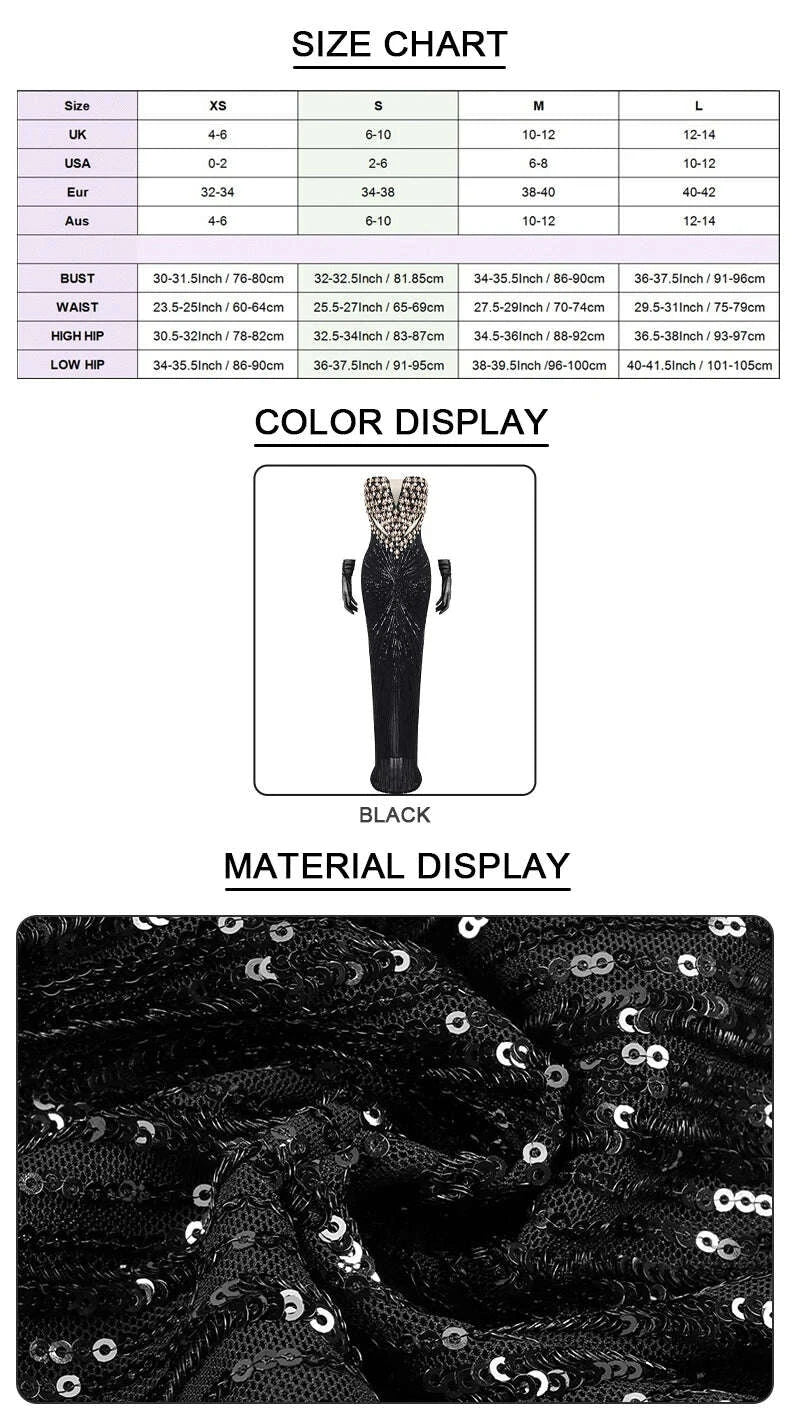 kimlud-vc-black-strapless-diamonds-pearl-mermaid-long-dress-deep-v-plunge-bodycon-elegant-party-evening-gowns-vestidos-with-gloves-kimlud-womens-clothes-35044599