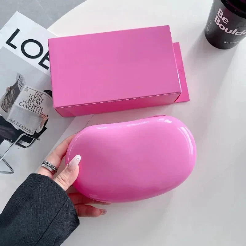 Original Luxury Woman Cosmetic Mirror Lipstick Blush Lip Gloss Portable Soft Silicone Storage Bag Toast Ribbon Gifts Cover