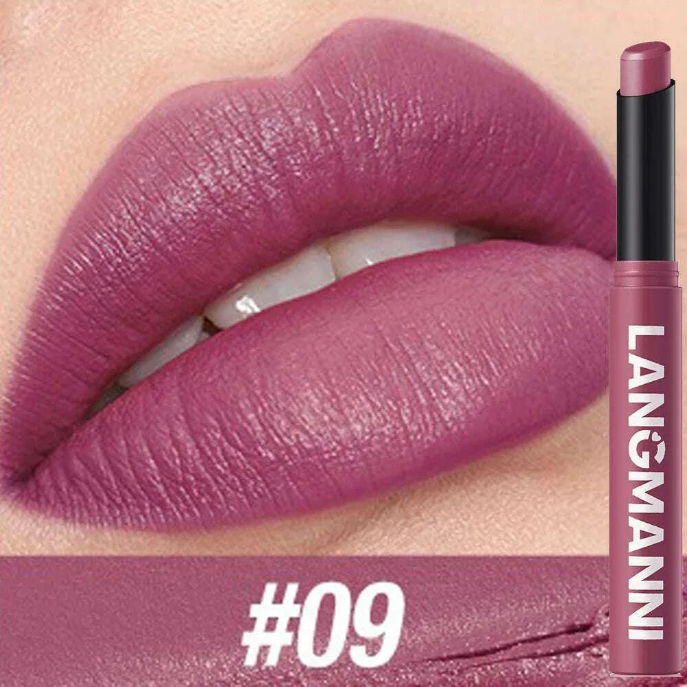 12-color-matte-lipstick-pencil-waterproof-long-lasting-non-stick-cup-lip-stain-tint-cosmetic-nude-lipstick-pen-makeup-maquillagekimlud-womens-fashion-34605927