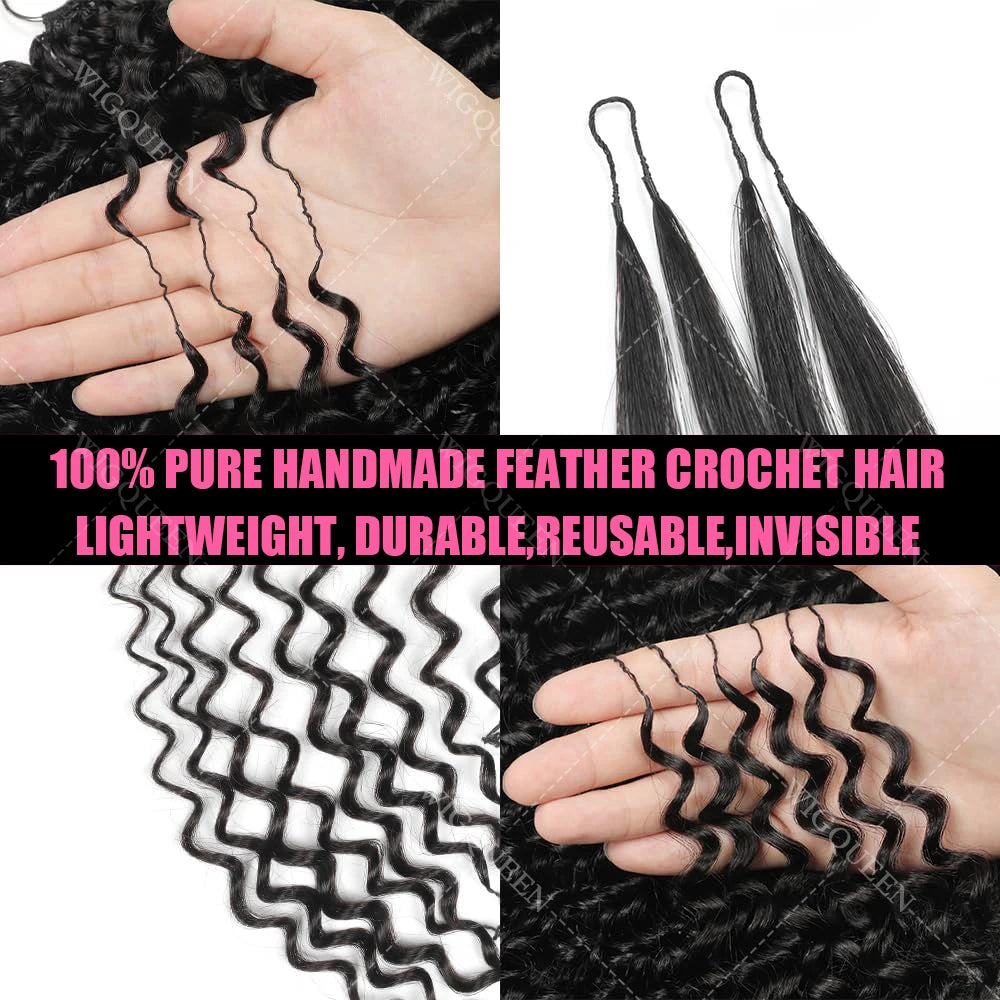 Small Spirals Crochet Hair Extensions For Braid — Honey Blonde | KIMLUD