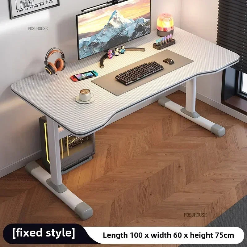 L Shape Desk Liftable Computer Table — Graphite Black | KIMLUD