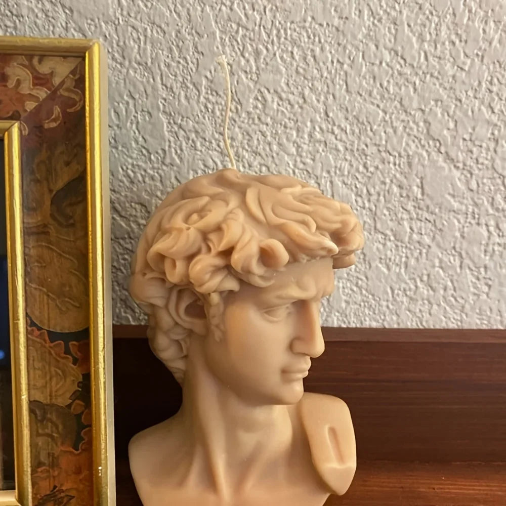 KIMLUD, David Shape Silicone Scented Candle Mold DIY 3D Portrait Resin Mould Human Body Gypsum Making Tool Craft Gifts Home Decor, KIMLUD Womens Clothes