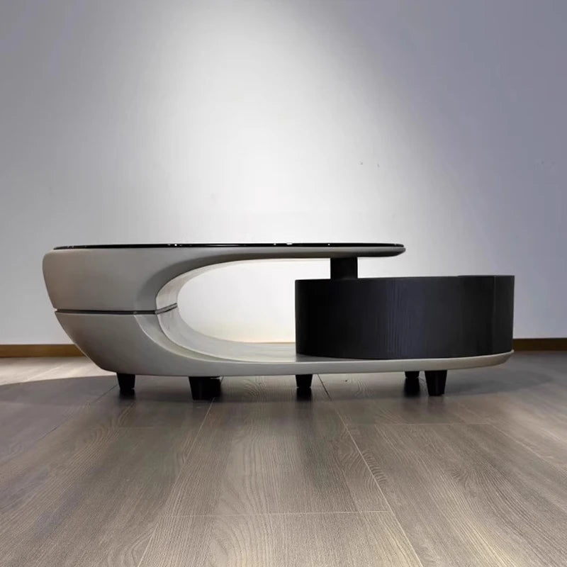 Italian Luxury Coffee Table Decoration Modern Clear Minimalist Coffee Table Unique Aesthetic Mesa Auxiliar Postmodern Furniture