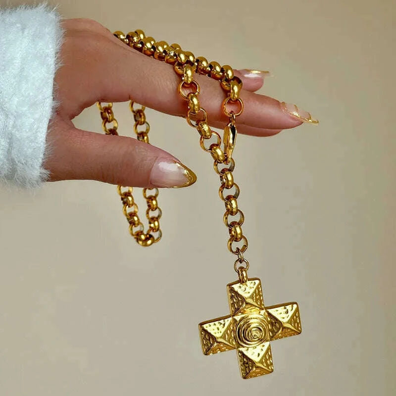 swirling-cross-statement-necklaces-stainless-steel-necklaces-for-women-vintage-chunky-stainless-steel-jewelry-non-tarnish-kimlud-kimlud-33912029