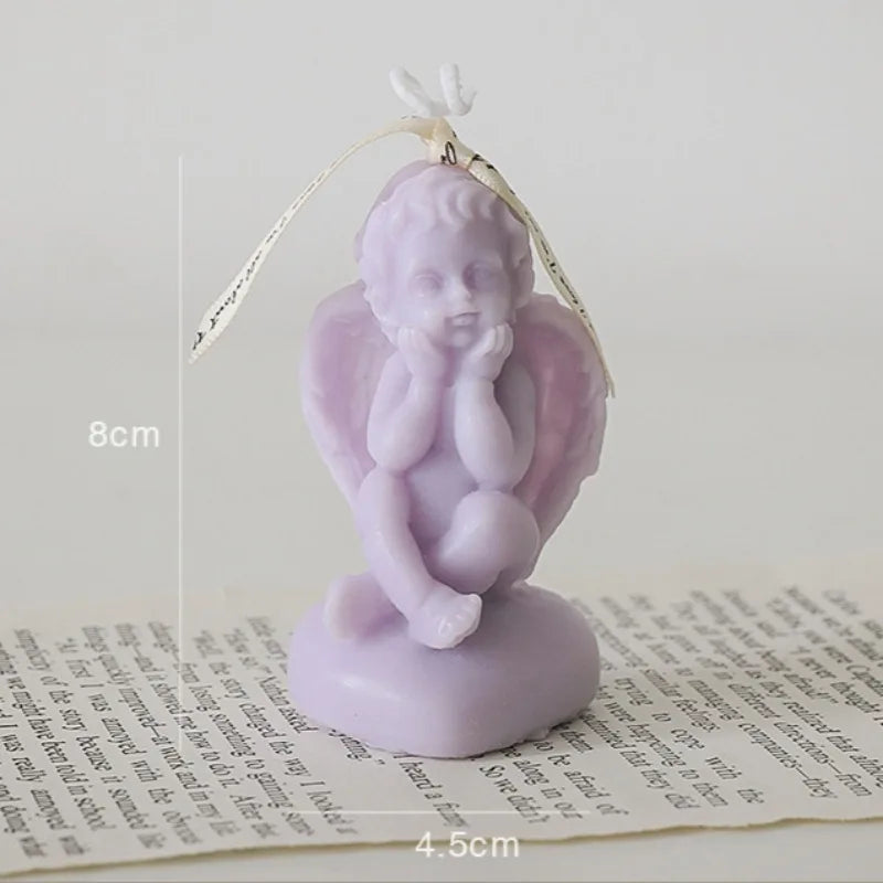 KIMLUD, Kawaii Angel Candles Soy Wax Home Decoration Wedding Gifts Romantic Dinner Candles for Party, KIMLUD Womens Clothes