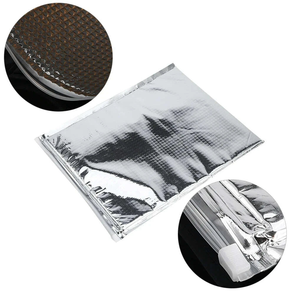 KIMLUD, Thermal Cooler Bag Insulated Food Storage Bag 3 Types /set Aluminum Foil Insulated Food Storage Bag Thermal Cooler Silver, KIMLUD Womens Clothes
