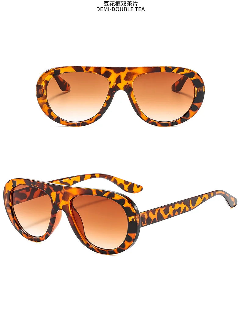 Acetate Sunglasses Oversized Hip Hop - Black | KIMLUD