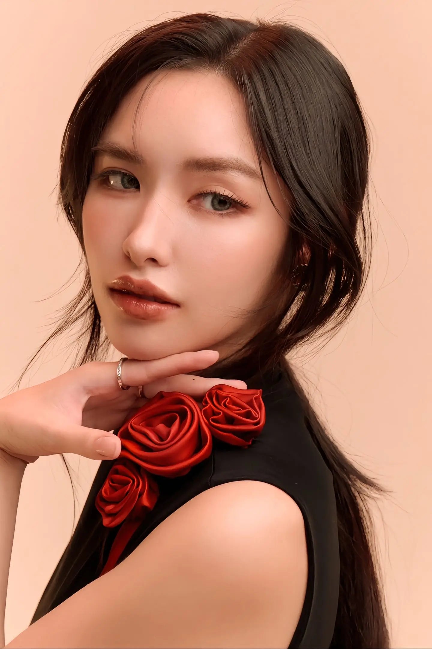 Ele Color Blo 3D Flower Svel Dr Birthday High Waist A-Line Slimming Dr French Sle Printed Summer Gown