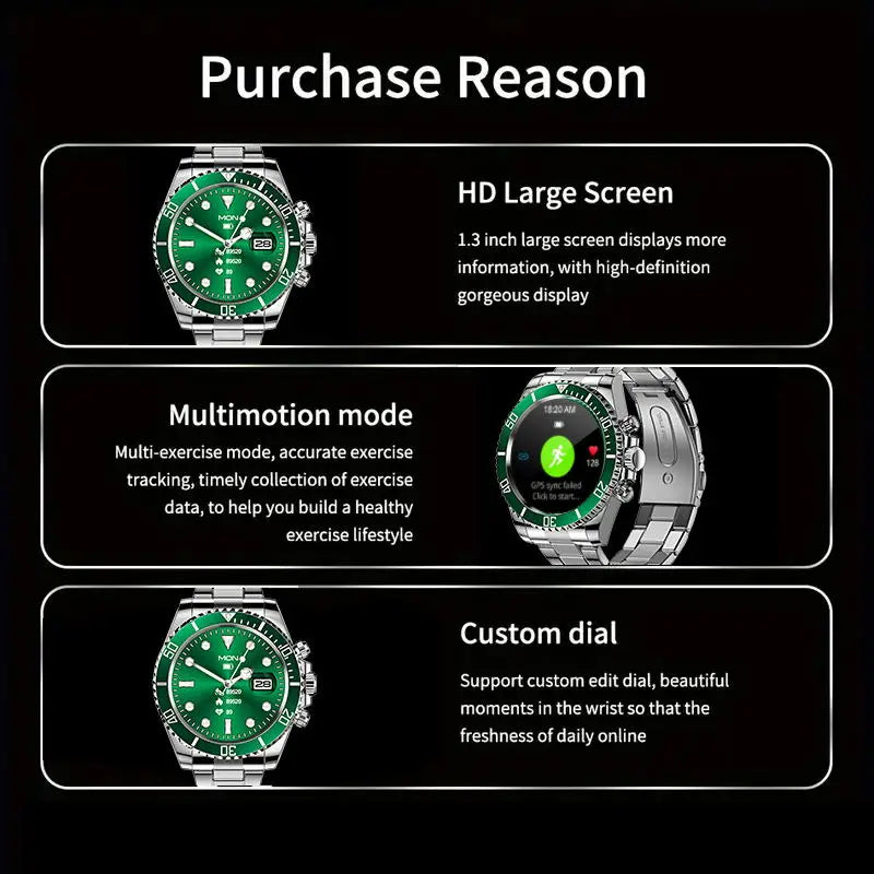 Aiweile AW12 New Style Luxury Smart Watch Dials Answer Call For Men Waterproof Sport Digital Business Watch For Gift